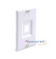 1 Port, Telephone Wall Plate, Single Gang - WPP01WH 1 Port, Telephone Wall Plate, Single Gang - WPP01WH